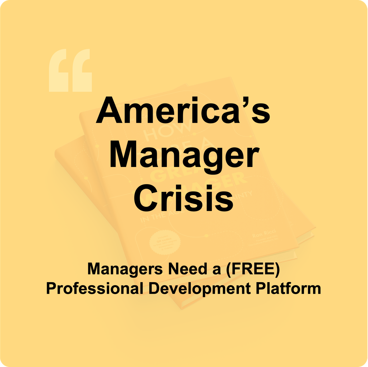 America's Manager Crisis